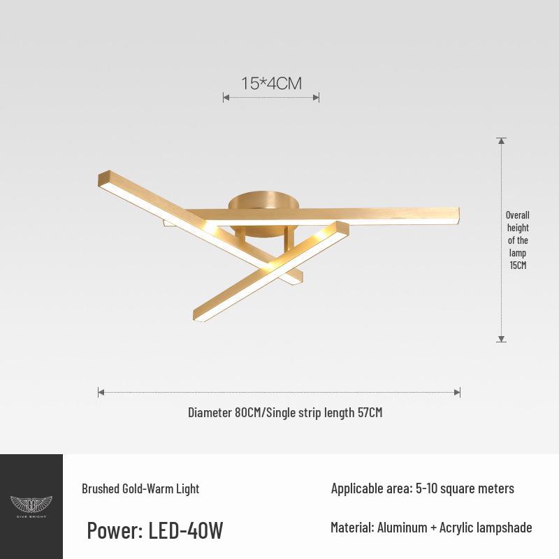 

Современная роскошная светодиодная потолочная люстра 2025 года для гостиной и спальни Gold - 3 Heads