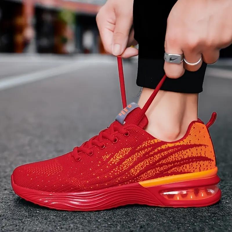 Frühling und Sommer Low-Top Luftkissen Mesh-Oberfläche Leichte Lässige Walking Sportschuhe