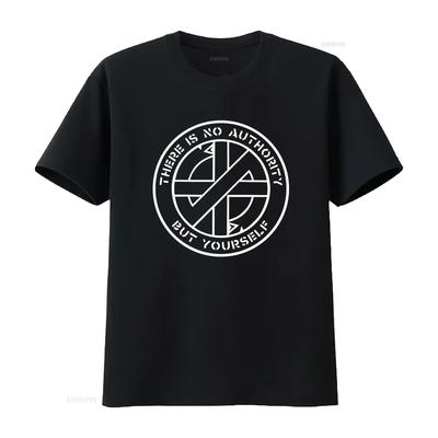 Crass Neexistuje žádná autorita Indie Rock Punk Gotické Tričko pro Jedinečný Potisk vintage Vyprané Měkké designové oblečení streetwear