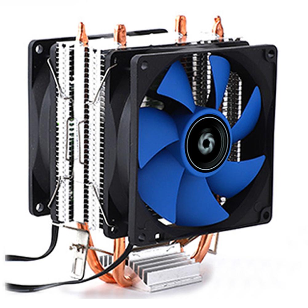 

2 Тепловые трубки Кулер для ЦП для Intel LGA 775/1155 X58 X79 Радиатор Вентилятор для охлаждения ПК