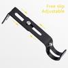Curtain Rod Anchors, Adjustable Wall Mount Metal Brackets for Secure Drapery Hanging