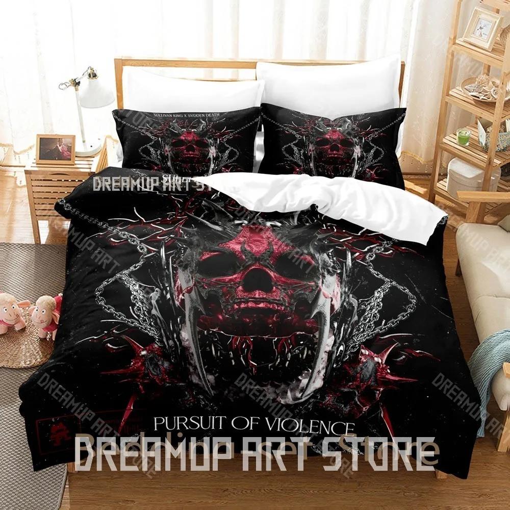 3D Print Svdden Death Bedding Set Single Twin Full Queen King Size Bed Set Adult Bedroom Duvetcover Sets Anime Bed Sheet Se