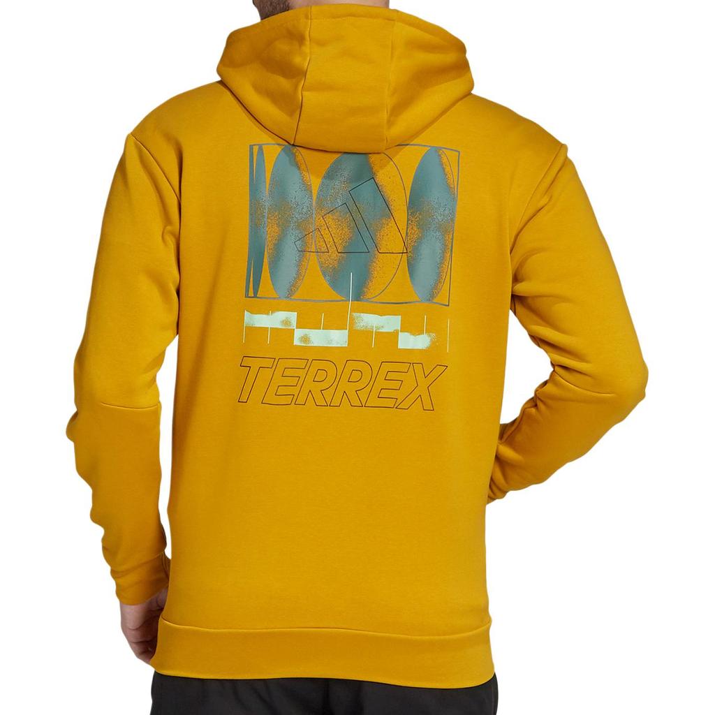 Adidas Terrex Pullover Hooded Comfortable Sweatshirt Men Sweatshirt Ginger-Yellow FT9915