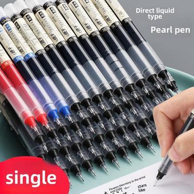 Ofis ve Sınavlar için Siyah 0,5 mm İğne Ucu Sıvı Tükenmez Kalem