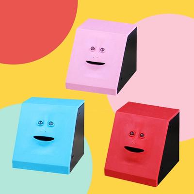 Plastic Savings Money Creative Sensor Cute Automatic Piggy Banks Face Bank Money Safe Box Coin Box