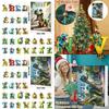 Christmas Dinosaur Letter Ornaments With Countdown Calendar For Holiday Decor And Gift Giving