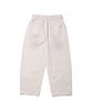 CREAM SODA LAB Front Catbrush Washed Cotton Elastic Waist Pants Ivory