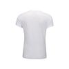 Li Ning Badminton Series Striped Color Block Quick-Dry Straight-Cut Short Sleeve T-Shirt Women Tops White AAYU138-2