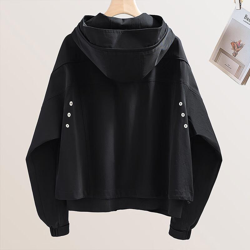 Silkbay Damen Lässiges Colorblock Kapuzenoberteil mit langen Ärmeln