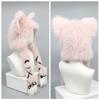 Japanese Sweet Winter Hat For Women Y2k Style Cat Ear Hat Lolita Earmuffs Cap Outdoor Warm Ear Protection Cap Costume Party Hat