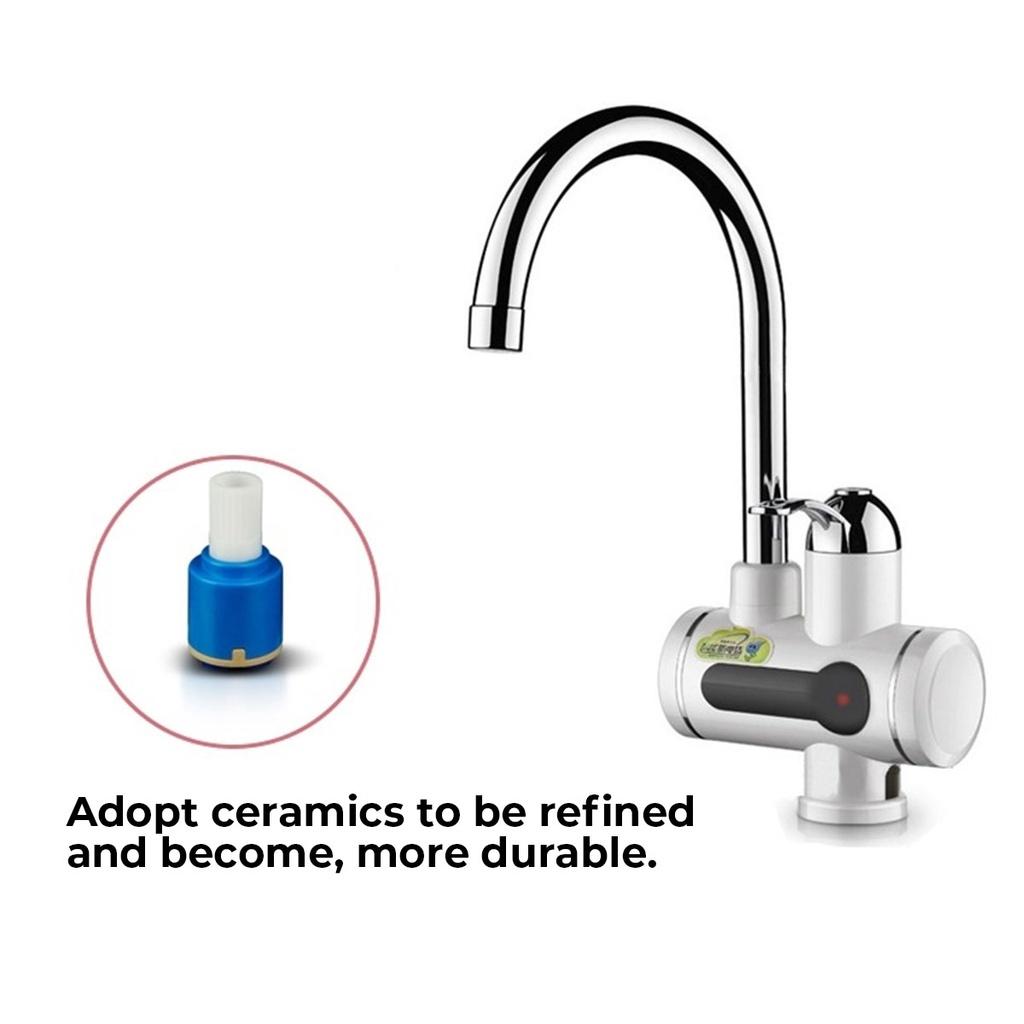 3000W Instant Hot Water Faucet Heater Cold Heating Faucet Tankless Instantaneous Water Heater Electric Kitchen Water Heater Tap