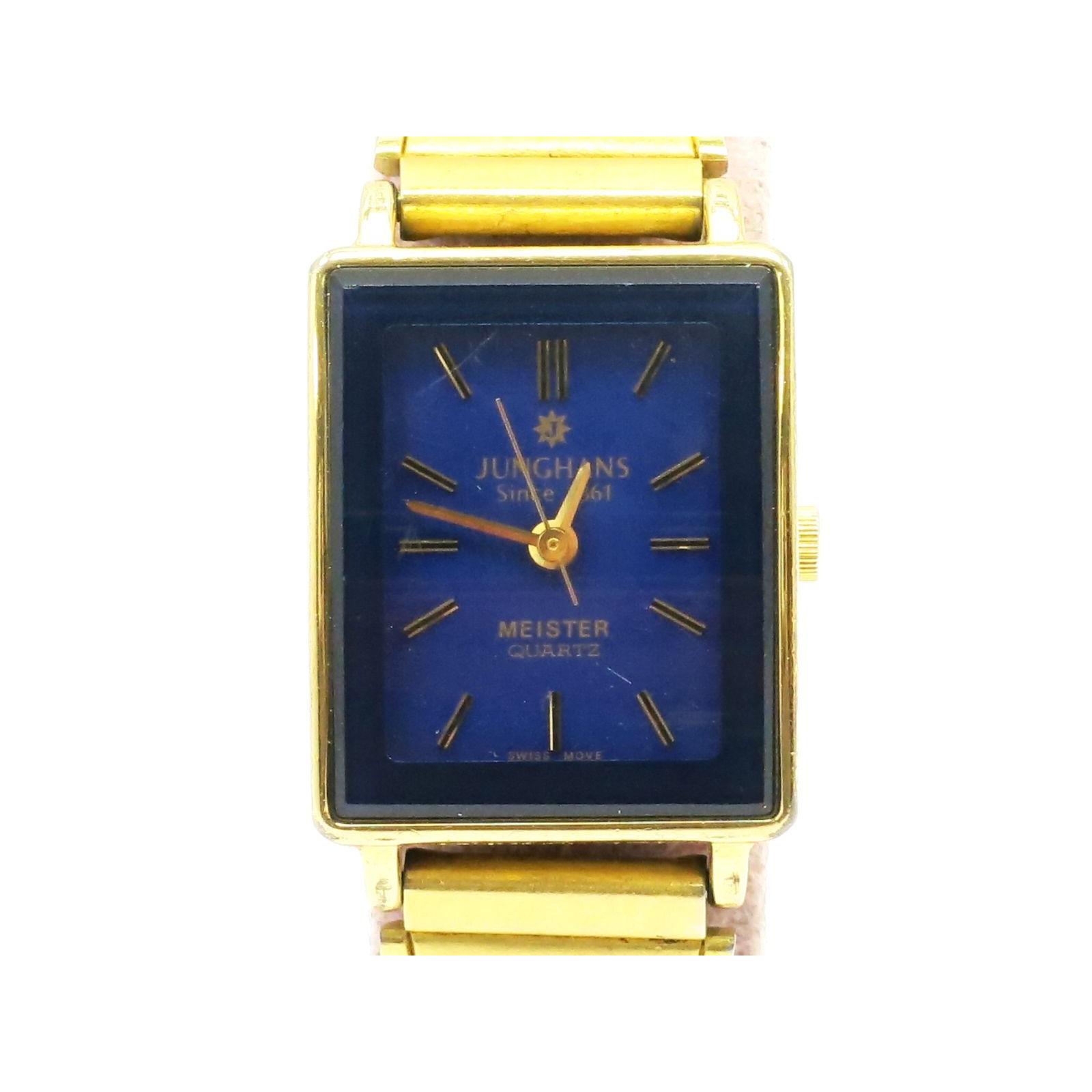 Used Junghans Watch Ladies Quartz Blue Dial JUNGHANS 18713011
