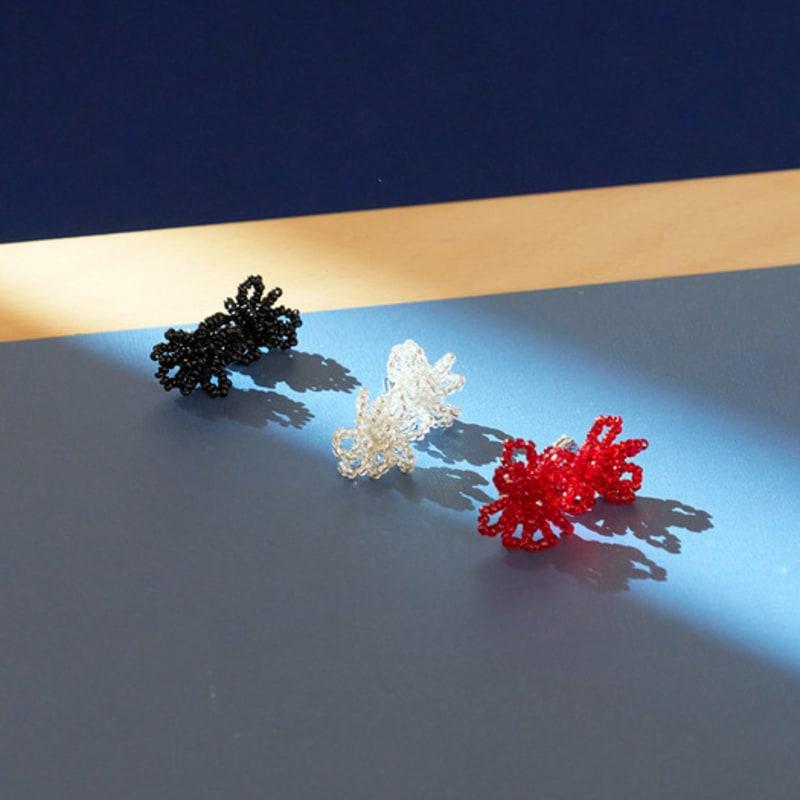 Geegee Beads Blsom Earring - Red