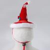 Cat Xmas Hat Puppy Velvet Red Christmas Hat Pet Hat with Snowflakes for Cats Small Dogs Party Photo Prop Festive Costume Accessory