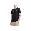 Fila Logo Print Fashion Casual Simple Round Neck Knitted Short Sleeve T-Shirt Men Tops Black F11M319105F-BK