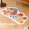 Non-Slip Design Dog Rabbit Floor Rugs for Bathroom Entrance Bedroom Balcony Quick-Dry Decor Carpets Vintage Bath Mat Absorbent