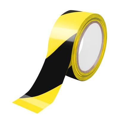 Nastro di Avvertimento in PVC Nero e Giallo