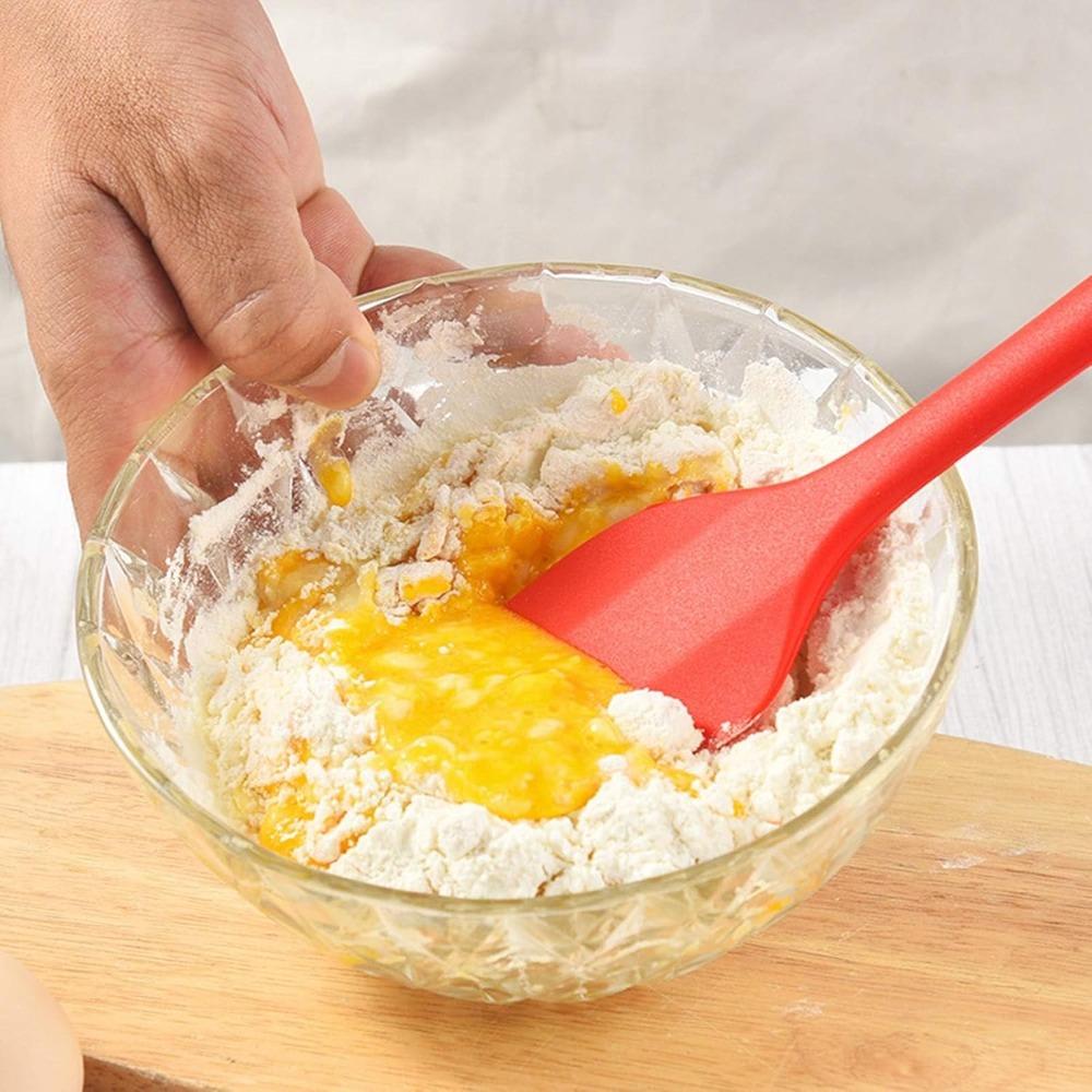4pcs Heat Resistant Baking Spatula Food Grade Silicone Butter Mixer Baking Cream Scraper  Bakery