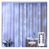 300 LED Fairy Curtain Lights 9.8ft x 9.8ft Window Wall Hanging String Light USB Powered Curtain Light for Bedroom Backdrop Wedding Party Indoor Decor