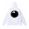 Classic Print Hooded Sweatshirt Teens Unisex Loose Fit Cotton Pullover Streetwear