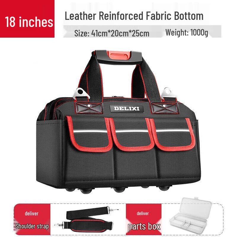 DELIXI Heavy-Duty Electrician s Canvas Tool Bag
