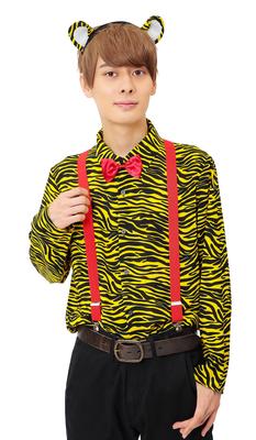 Clearstone Cosplay Zestaw Koszuli Halloween Unisex Żółty Tora-san
