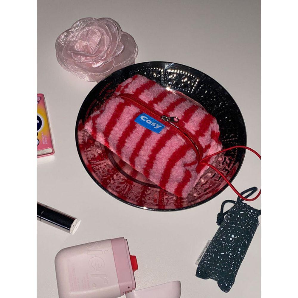 COSYOI CHERRY PINK FLUFFY RICO POUCH