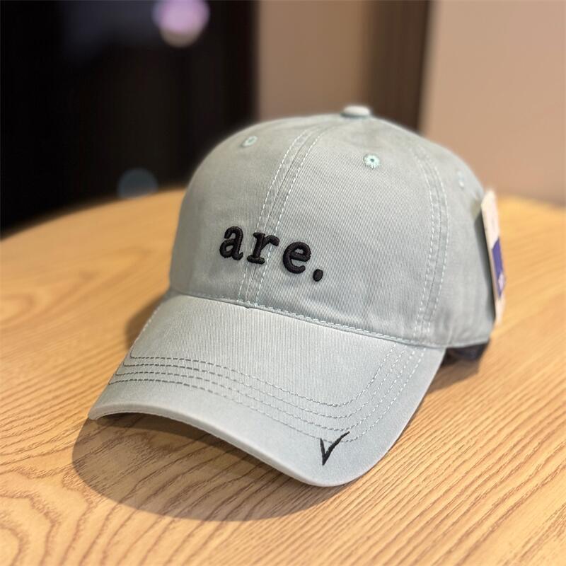 Letter Embroidered Baseball Cap Children's Spring New Versatile Soft Top Cap Wide Brim Fashion Show Small Face