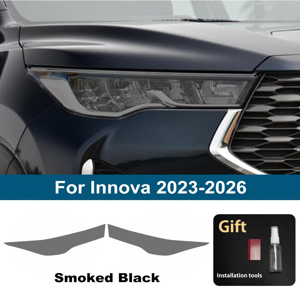 

TPU PPF Smoke Black Car Headlight Protective Film for Toyota Innova 2026-2026 Pre Cut Anti-Scratch Headlight Vinyl Wrap Film For Innova 23-26 SMK