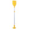 Telescoping Paddle Kids Boat Paddle Lightweight Canoe Oar with Water Spray Function Aluminum Alloy Shaft Yellow