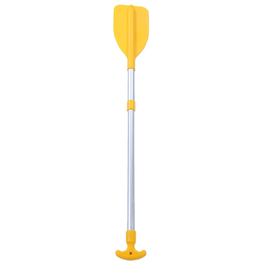 Telescoping Paddle Kids Boat Paddle Lightweight Canoe Oar with Water Spray Function Aluminum Alloy Shaft Yellow