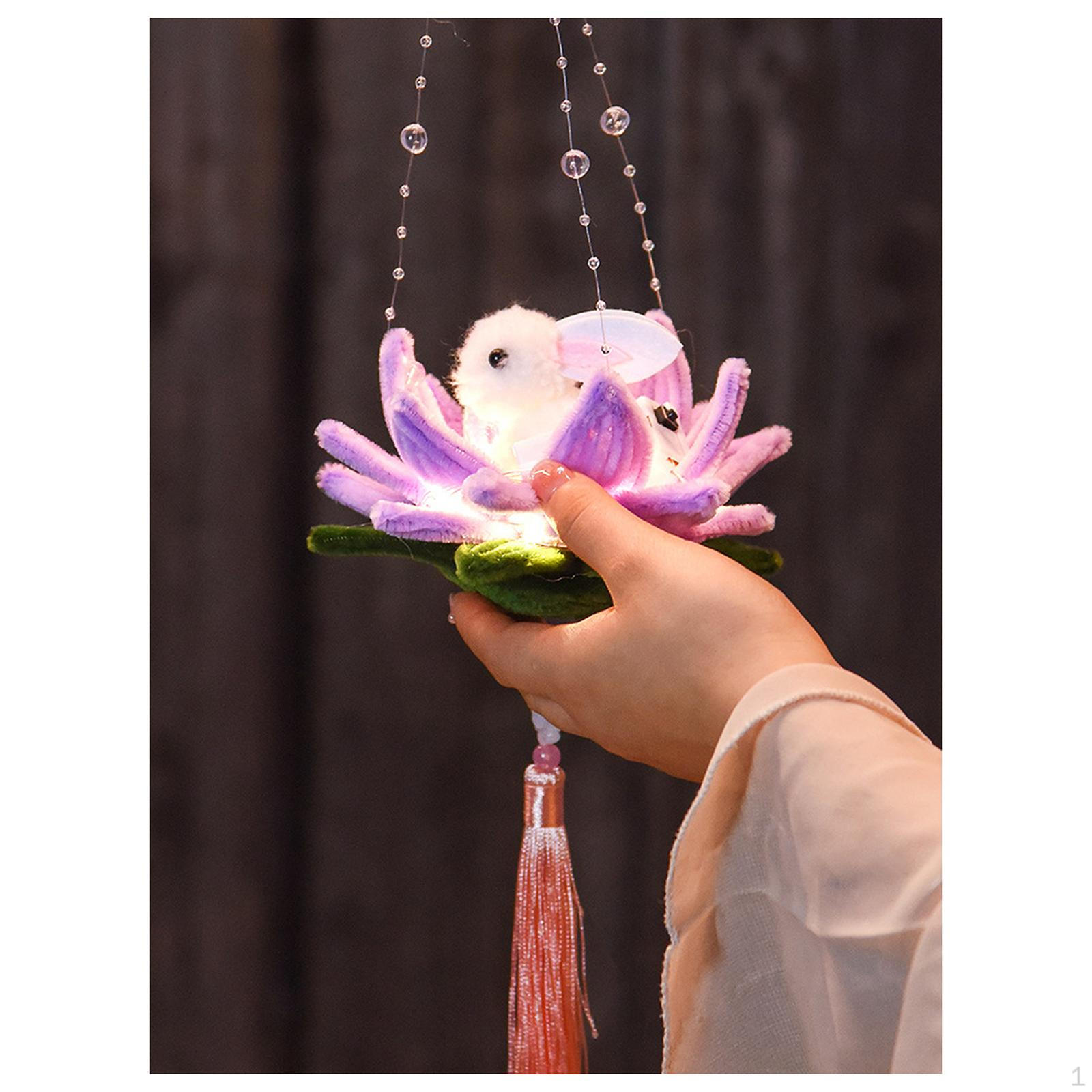 

Lotus Lantern Artificial Lamp for Celebration Spring Festival style B