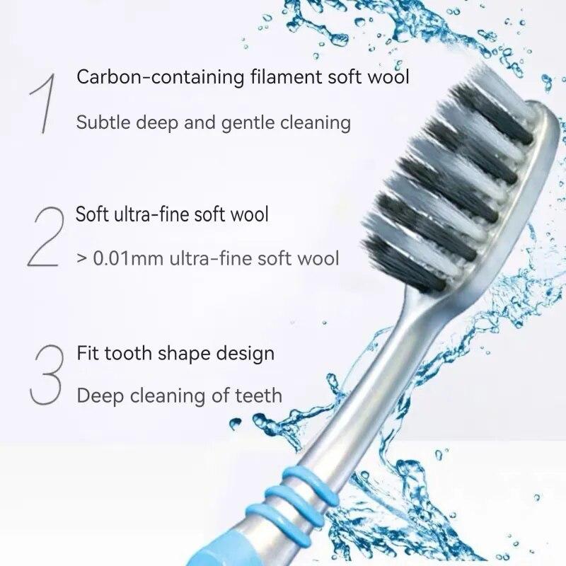 Colgate 3PCS Fine Gum Soft Bristle Toothbrush Fine Gum Soft Bristle Toothbrush Oral Cleaning Dental Care