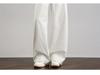 Spring/Summer 2026 Tall Women's White Wide-Leg High-Waisted Casual Suit Pants
