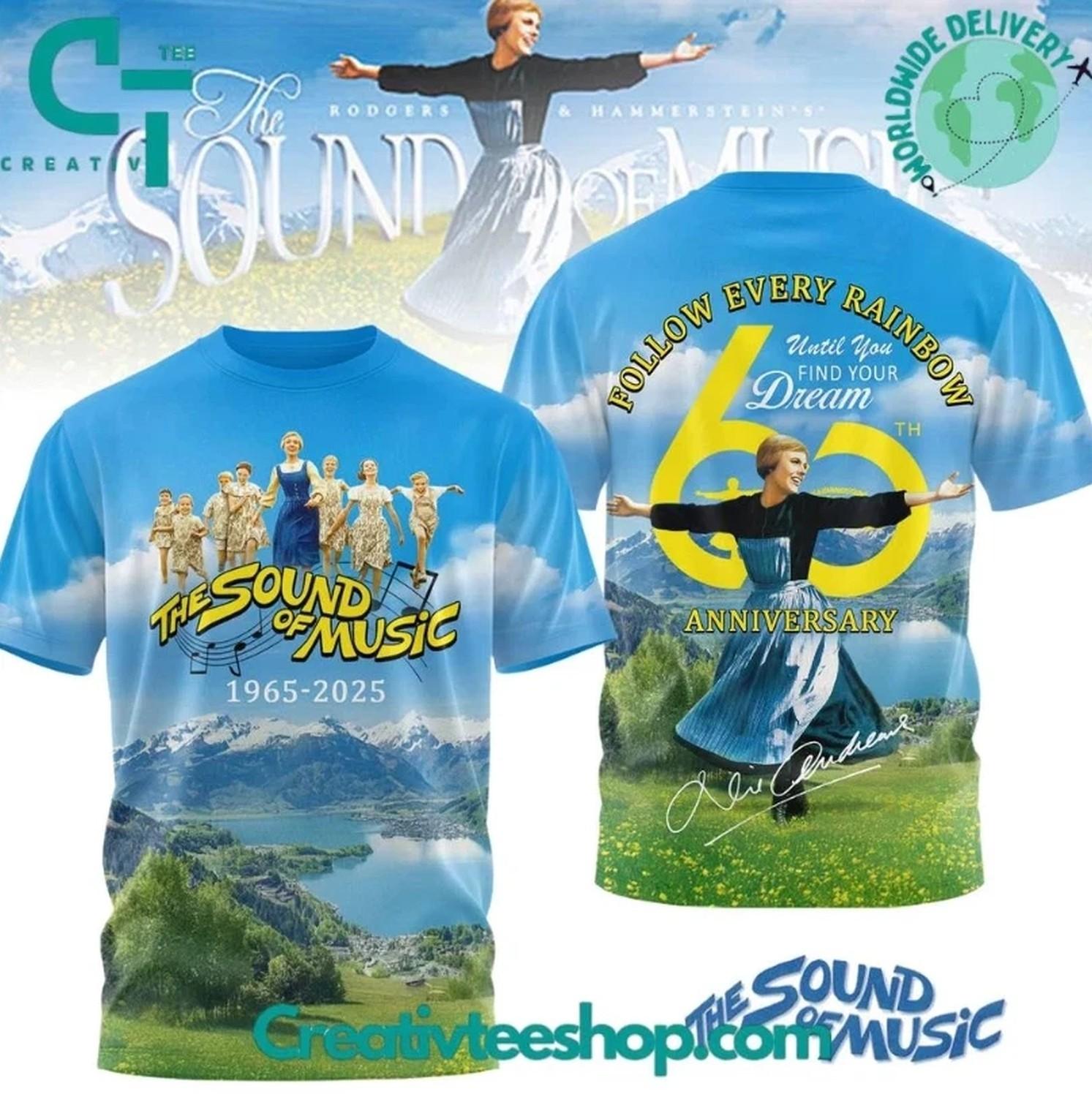The Sound Of Music 60Th Anniversary 3D 3D Printed T-Shirt L