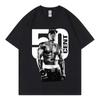 Rapper 50 Cent Graphic T-shirt, Retro and Fashionable Hip-hop Short-sleeved Summer Fashion Printed Pure Cotton T-shirt - Men...