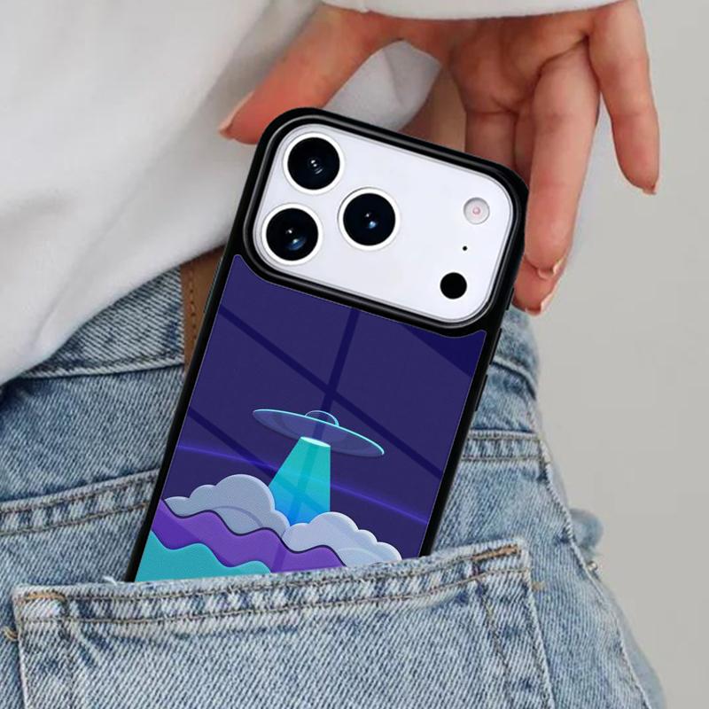 Aesthetics Alien Space Vaporwave Phone Case for iPhone 16e 15 14 13 12 17 Pro Max Plus Air 17pro Cover Coque