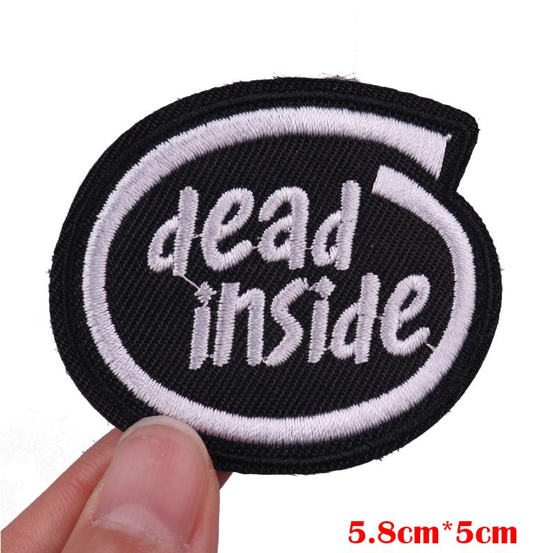 Hats Jeans Embridered DIY Letter Slogan Embroidery Sew Patch Iron On Patches For Clothing Thermoadhesive Patches Jackets DIY