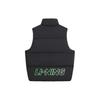 Li Ning Sports Lifestyle Series Solid Color Logo Letter Badge Zipper Sleeveless Vest Men Vests Black AMRS085-4