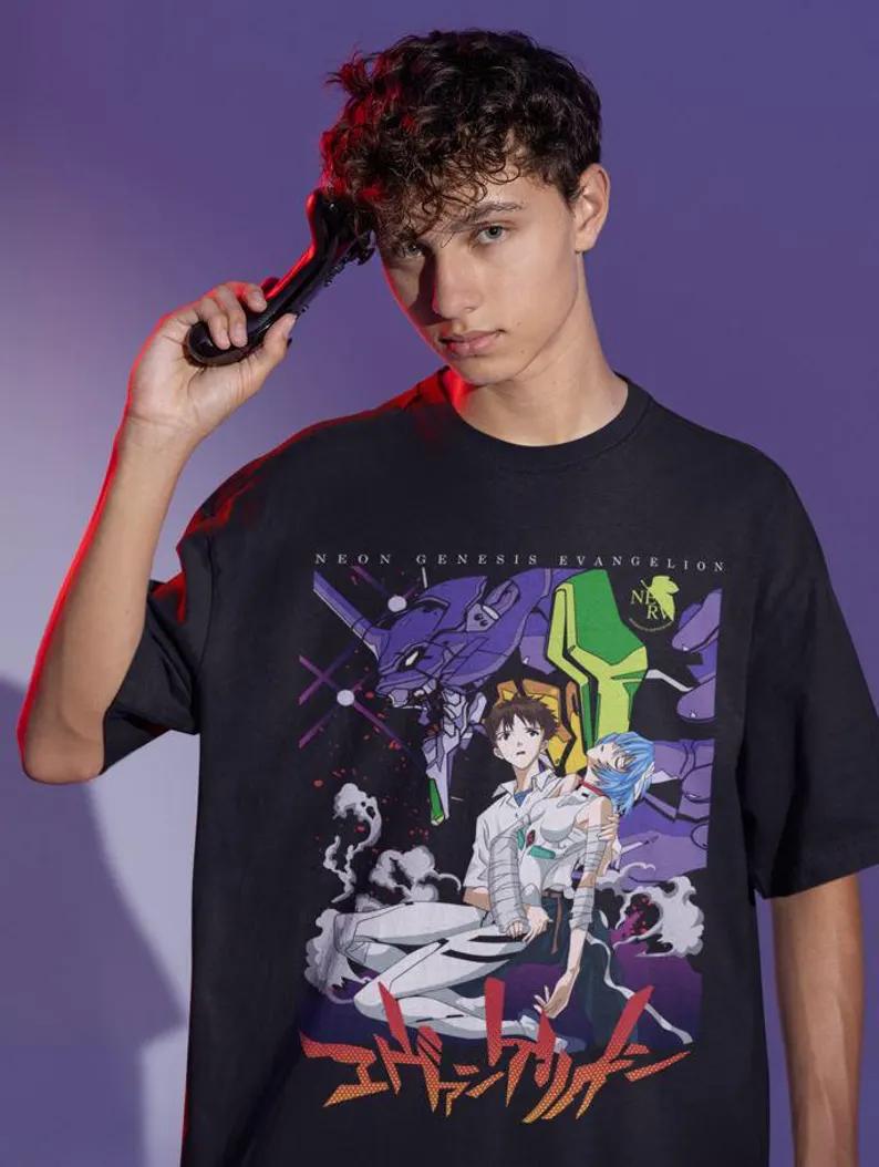 

Neon Genesis Evangelion Anime Eva Unit 1 Printed Tshirt Unisexs and Womens Tshirt Unisexs Top Sports Tshirt 2026 Summer New Tee 4XL