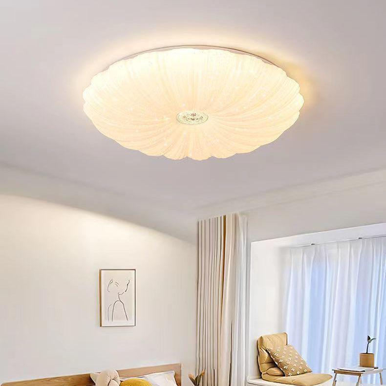 

Современный круглый светодиодный потолочный светильник для спальни, детской комнаты или кабинета Shell Round 40cm 24W