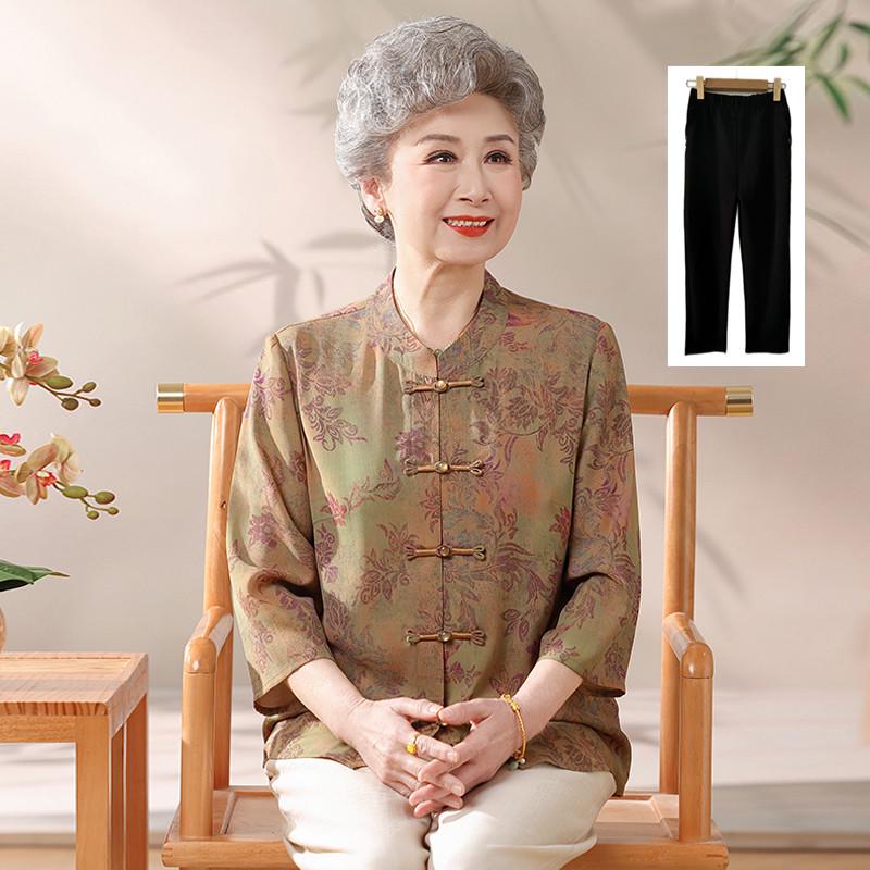 Chinese-Style Summer Tops for Women in Their 70s and 80s