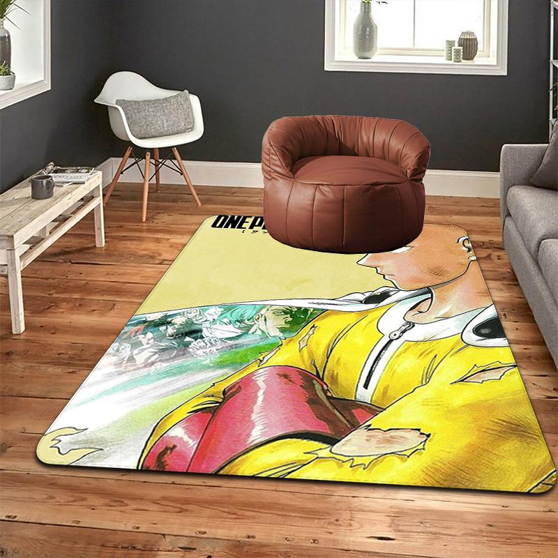 One-Punch Man Rug Floor Mat for Living Room or Bedroom Soft and Comfortable Carpet a Gift for Birthday and Holiday.DFF0925501