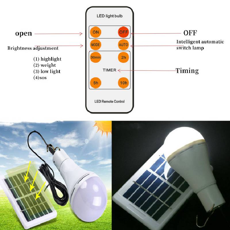 Control Solar Remote Garden Light Camping Night Light Christmas Light Decorative