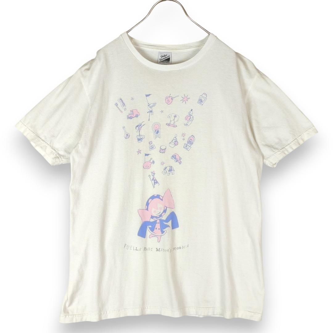 

[Б/У] Редкая футболка Madoka Magica с большой Бебе, Сладкой ведьмой, Пуэлла Маги Мадока Магика, белая