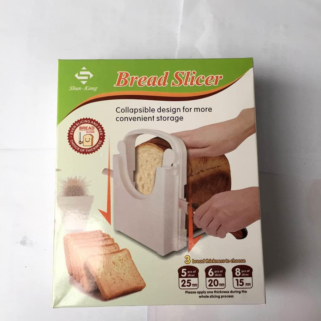 Bread Slicer Kitchen Tool - Toast Cutter & Slicing Rack