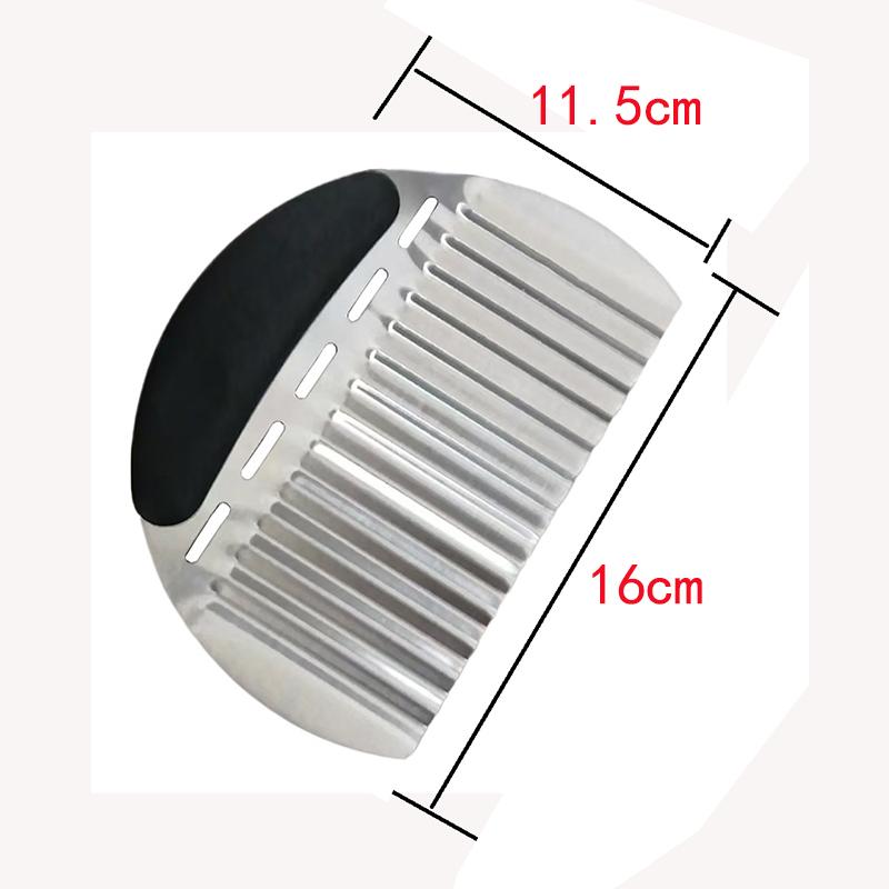 Stainless Steel Potato Cutter Crinkle Chopper Vegetables Fruits Easy To Use Wavy Blade Design Ergonomic Handle French Fry Slicer