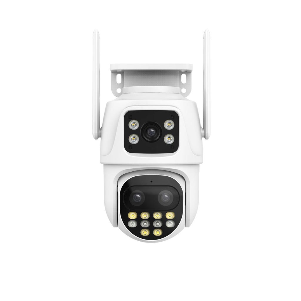 iCSee Dual Lens 6MP Wireless Surveillance Camera with 8x HD Zoom