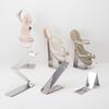 Shoe Display Stand,Risers Stand Countertop Adjustable Shoe Rack Retail Supplies Stainless Steel Shoe Display Shoe Rack