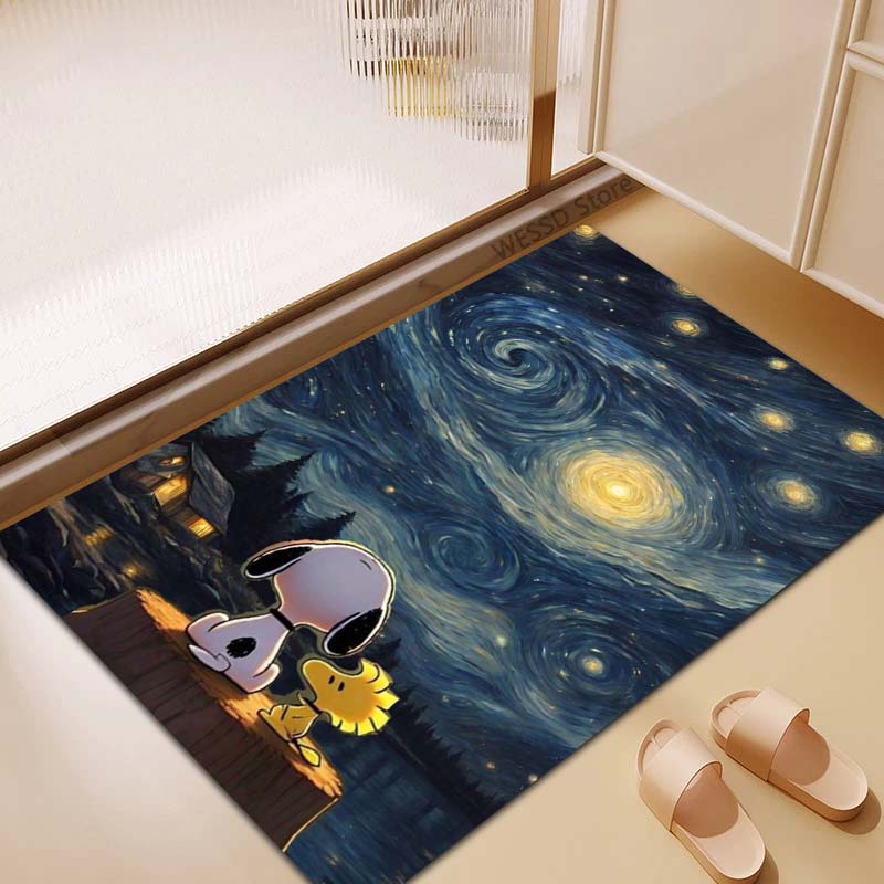 3D Snoopy anti-slip rug, suitable for living rooms, bedrooms, game rooms, sofas, home décor, doormats